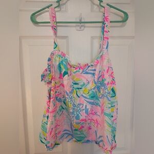 Lilly Pulitzer Vibrant Floral Camisole Super Cute! XL